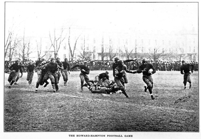 Hampton vs. Howard 1915 game. Original photo from the Crisis Magazine